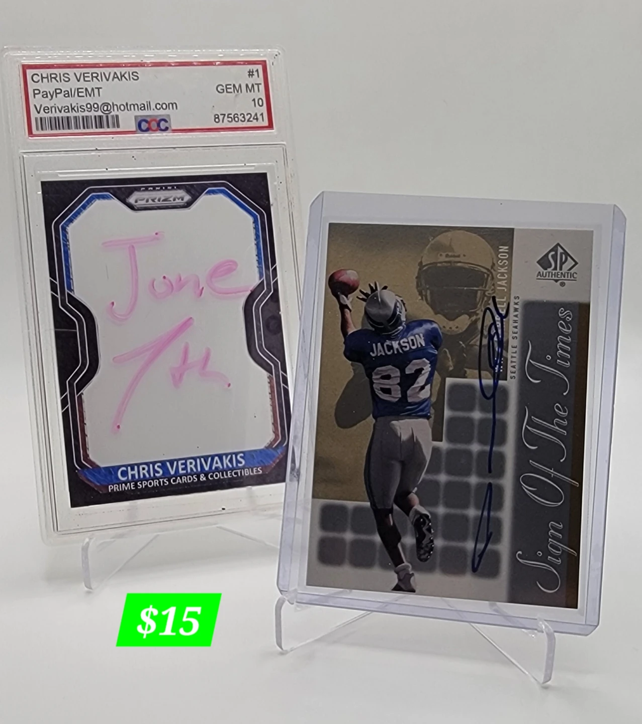 Assorted Autographed NFL Trading Cards - photo 5
