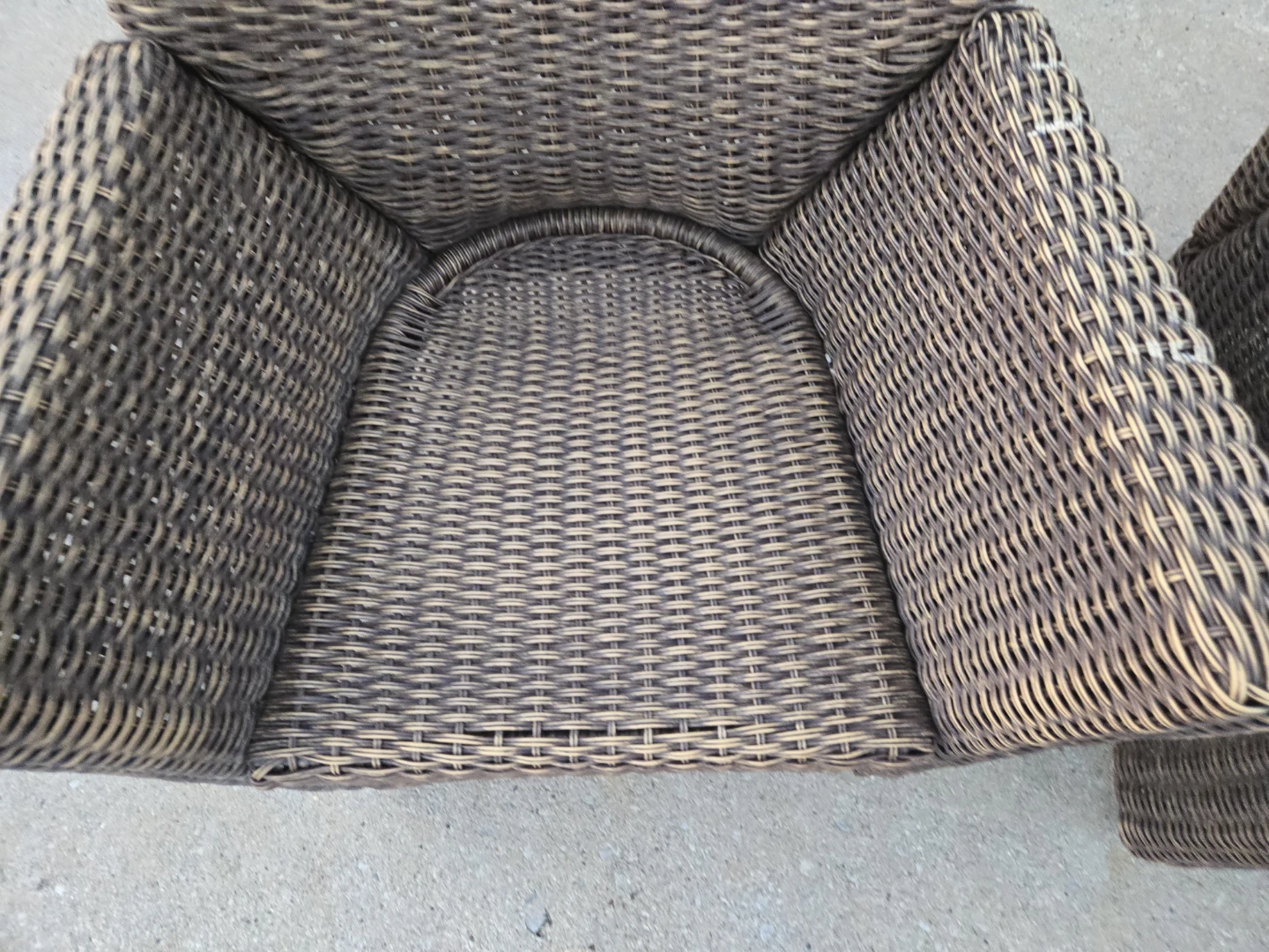 Wicker Arm Chairs with Wheels - Set of 2 - photo 5