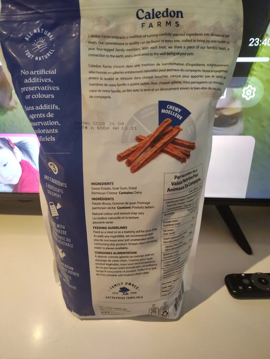 Caledon Farms Sweet Potato Fries with Parmesan Dog Treats - photo 2