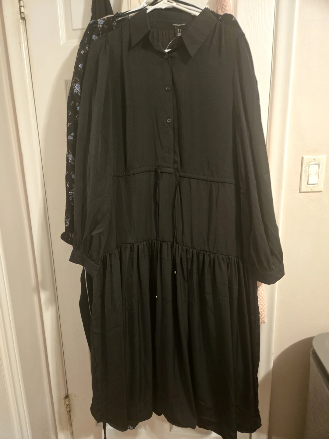 Another Story Black Midi Dress - Size L - photo 2