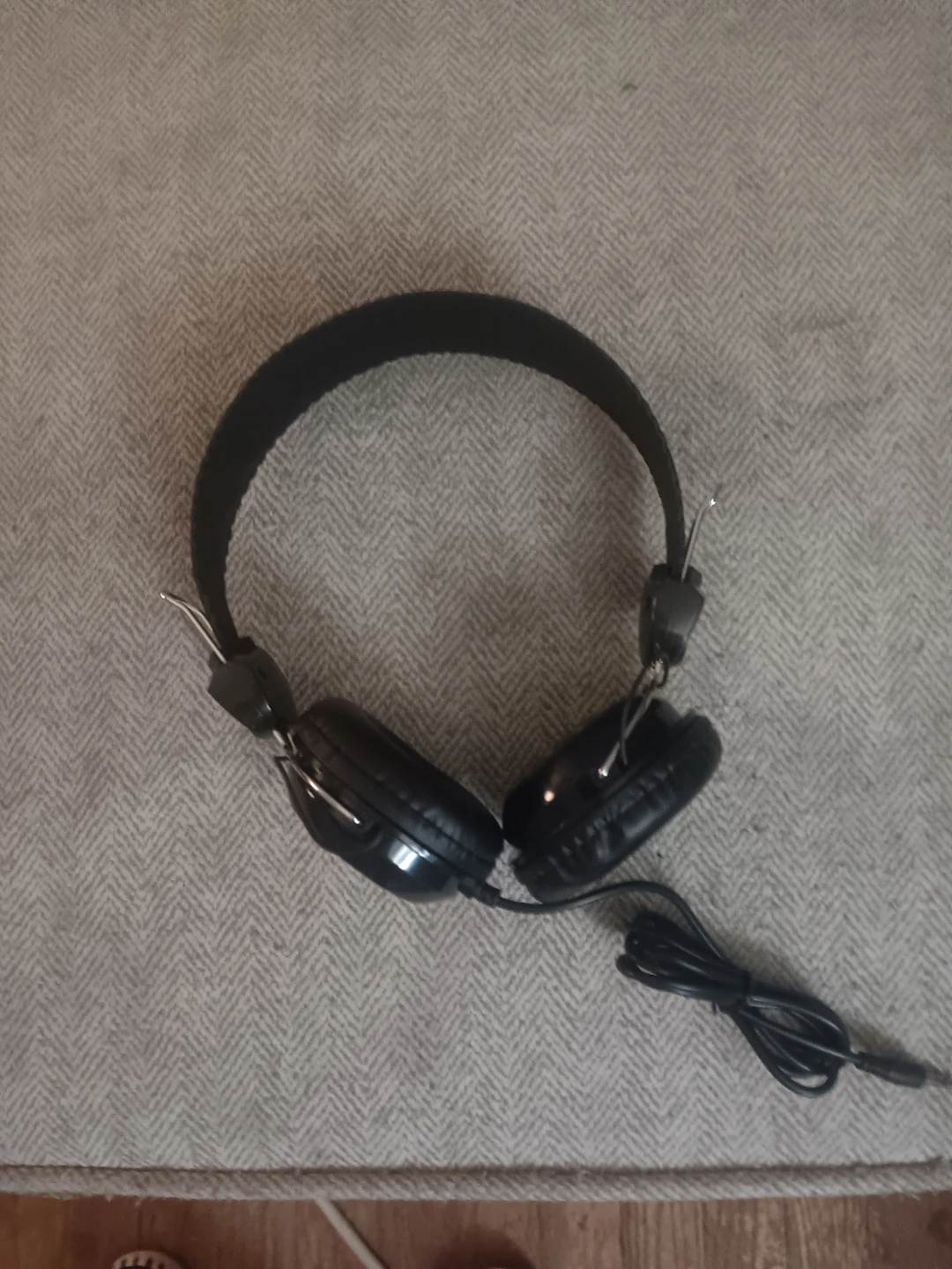 Black Over-Ear Headphones with Cable