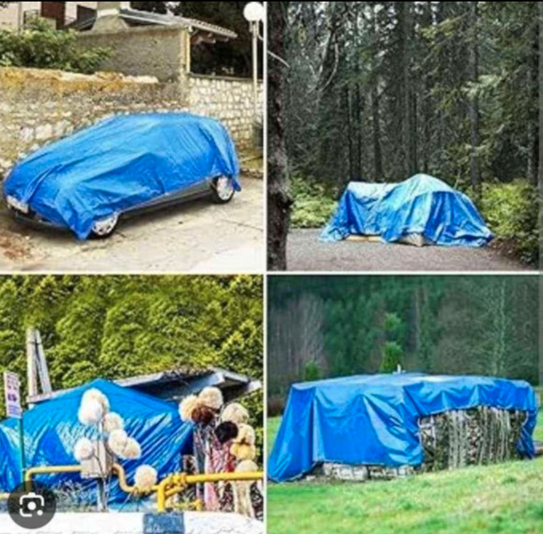 Multi-Purpose Blue Tarp 8ft x 10ft New - photo 2