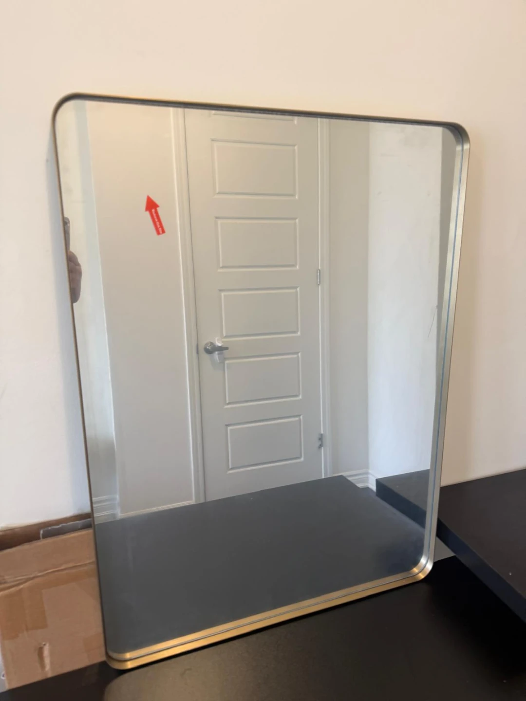 Rectangular Wall Mirror with Gold Frame - photo 4