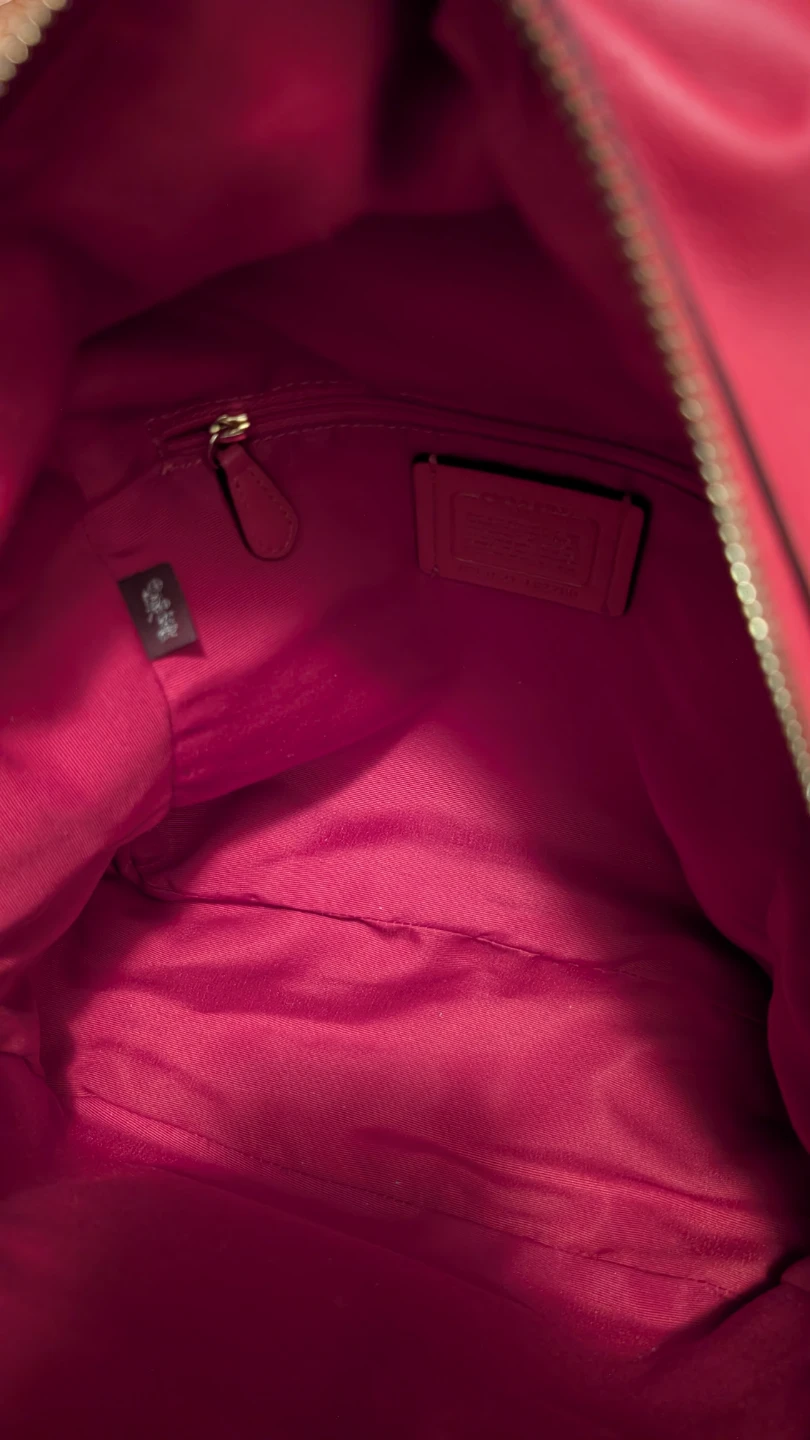 Coach Signature Backpack - Red and Black - photo 4