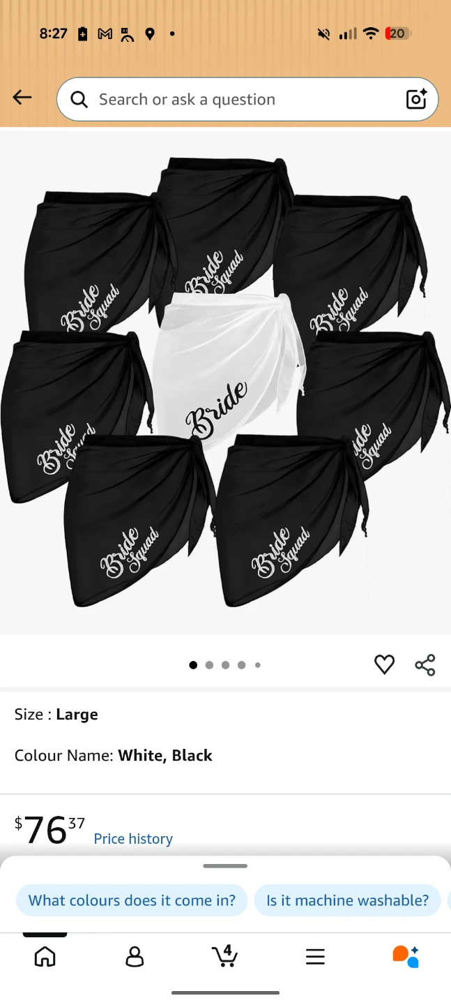8-Piece Bride Squad Sarong Set - photo 4
