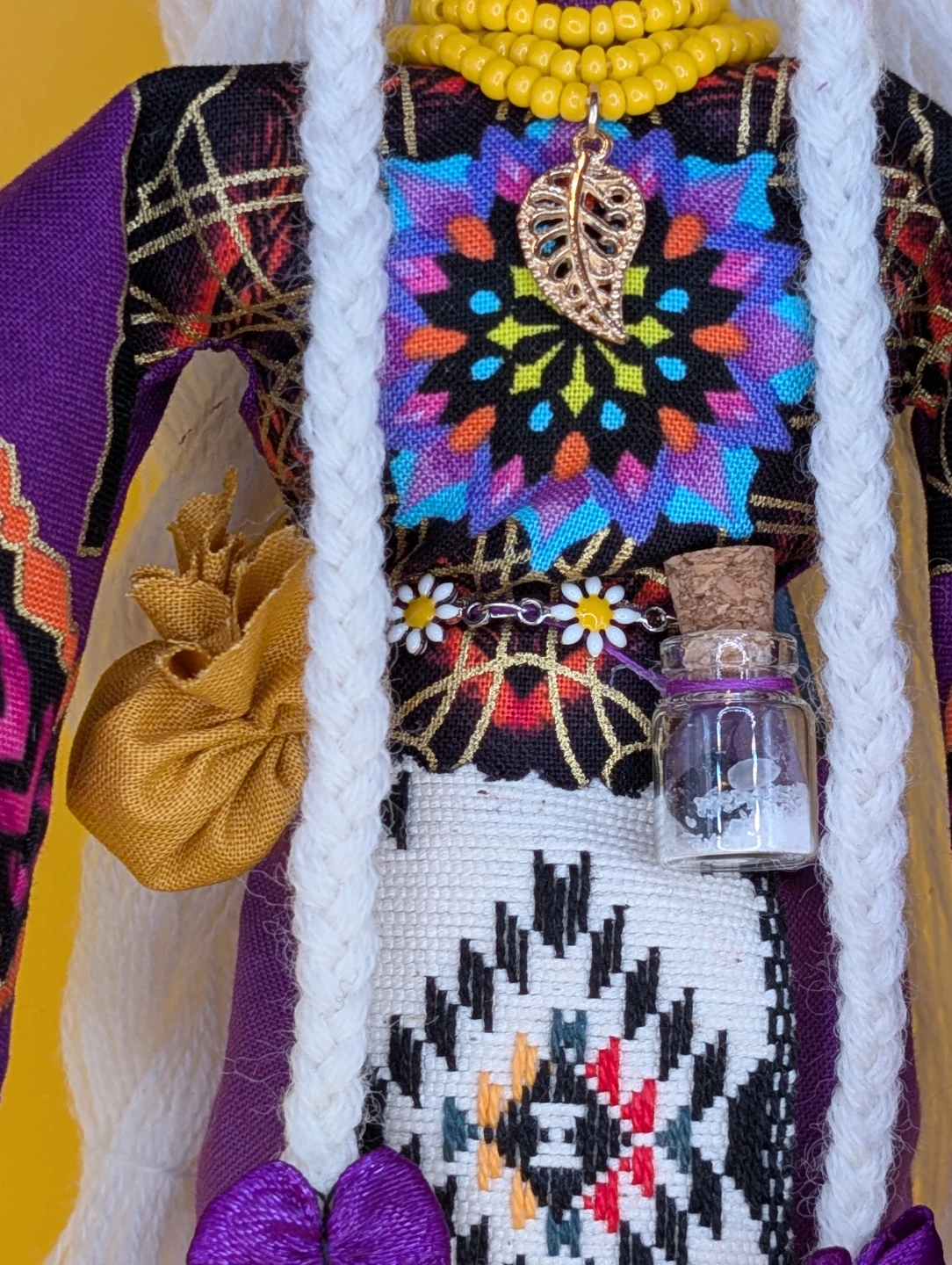 Handmade Purple Motanka Berehynia - Ukrainian heritage - photo 3
