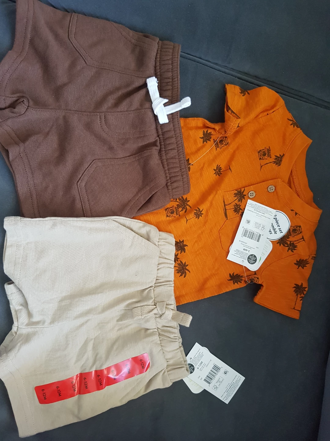 Brand new George Baby Boy Shorts organic cotton