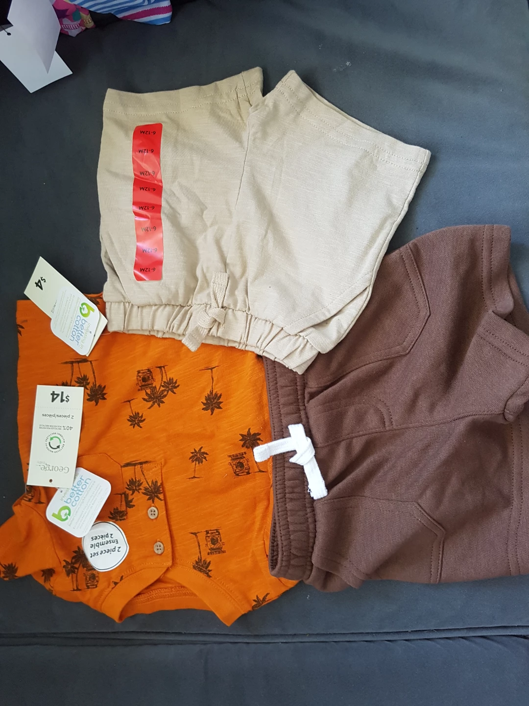 Brand new George Baby Boy Shorts organic cotton - photo 2