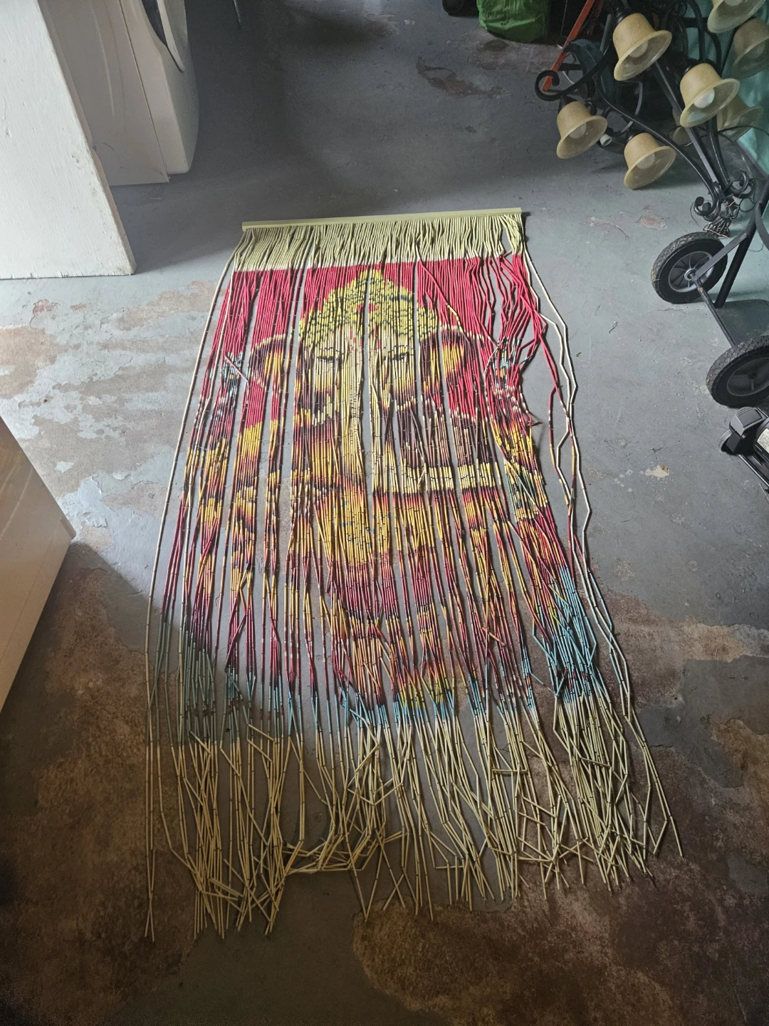 Beaded Curtain with Image