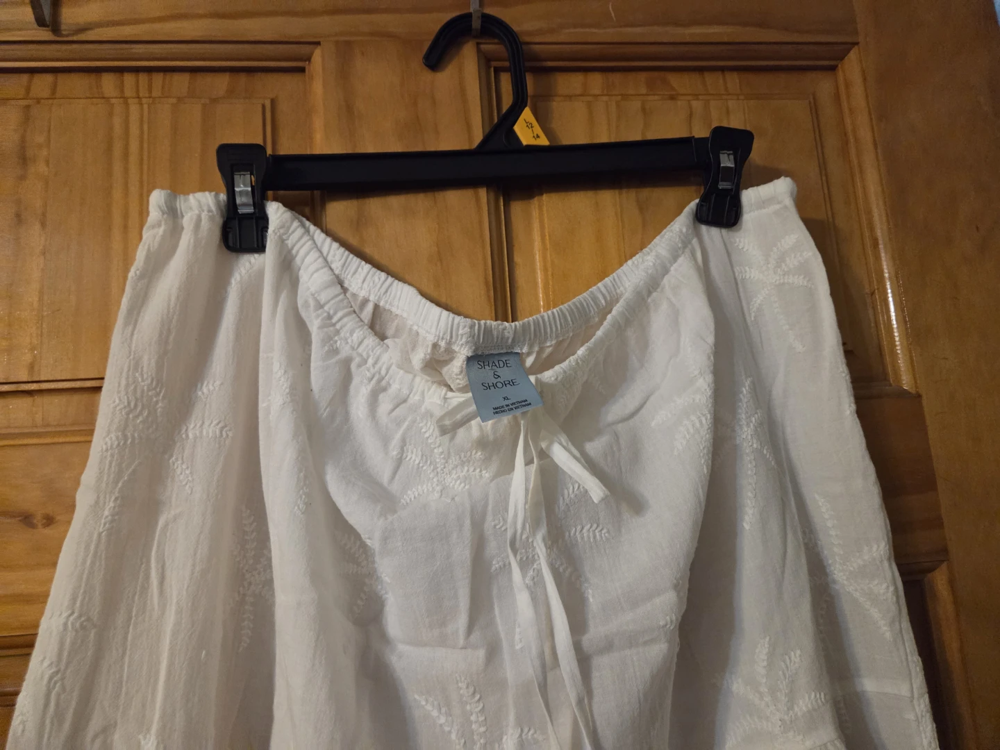 Shade & Shore White Tiered Maxi Skirt XL - photo 2