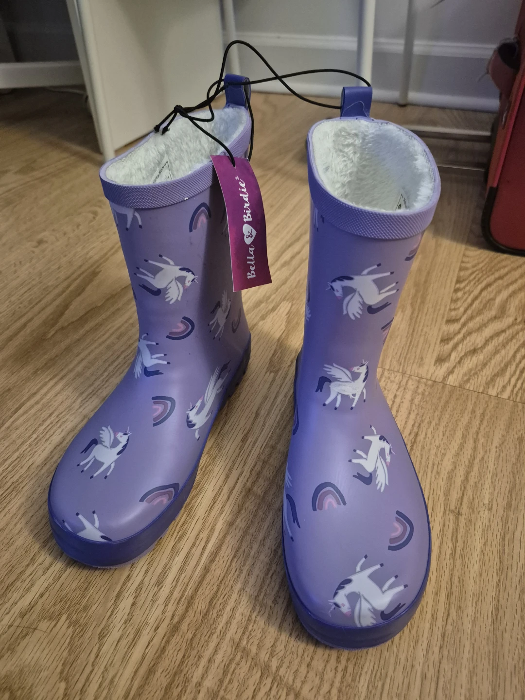 Bella & Birdie Unicorn Rain Boots Size 2