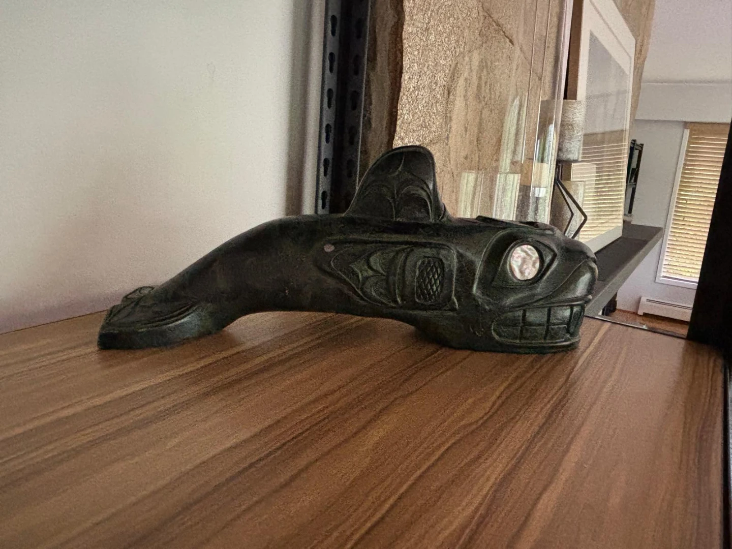 Hand Carved Orca Whale Figurine - photo 2
