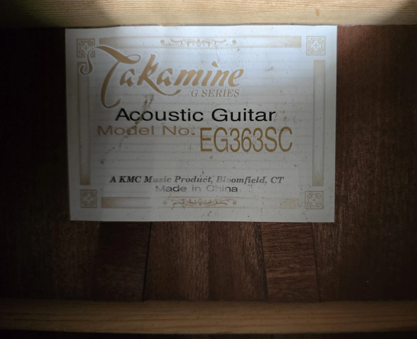 Takamine G Series Acoustic Guitar EG363SC - photo 5