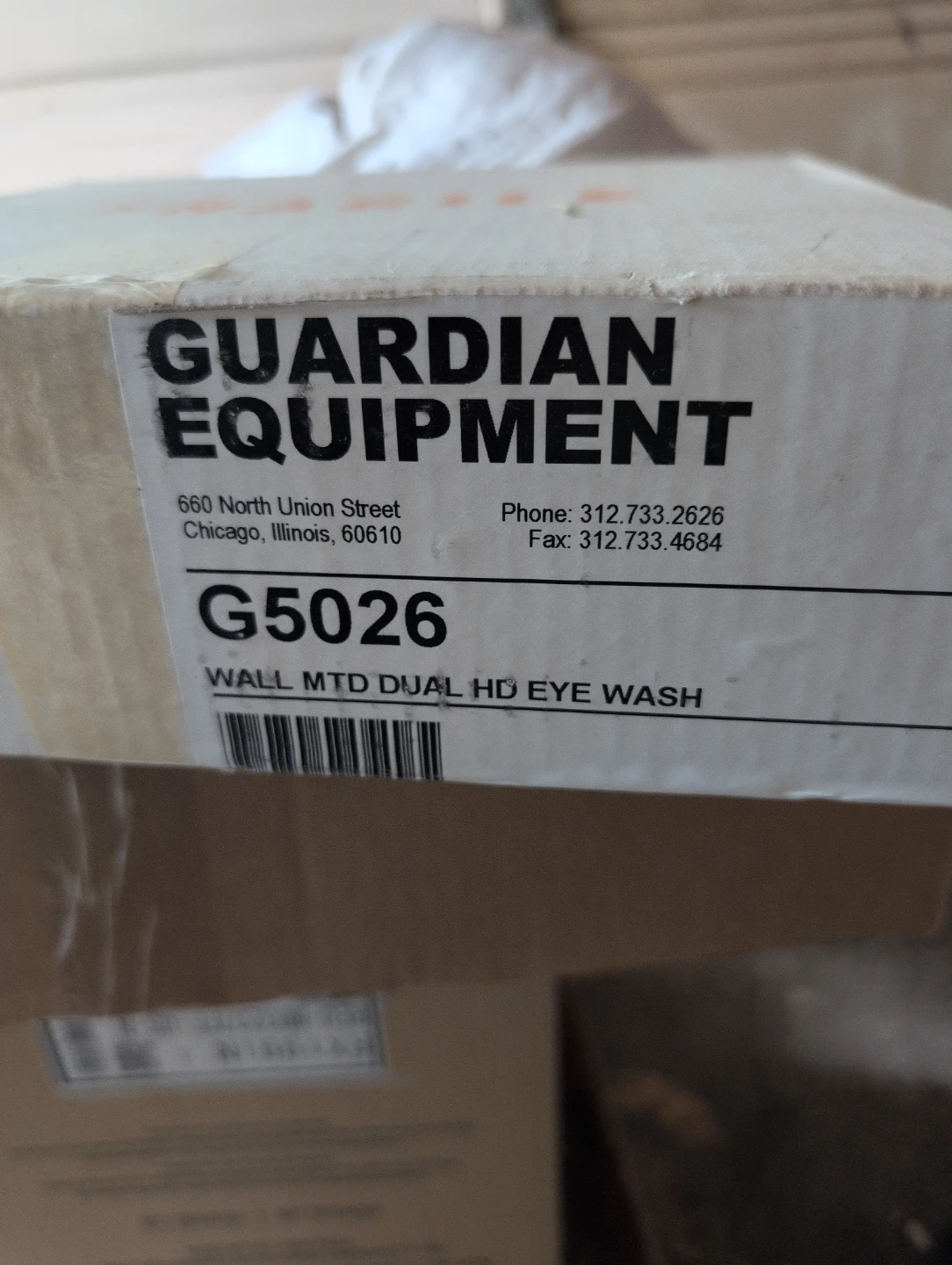 Guardian Equipment G5026 Wall Mtd Dual Hd Eye Wash - photo 2