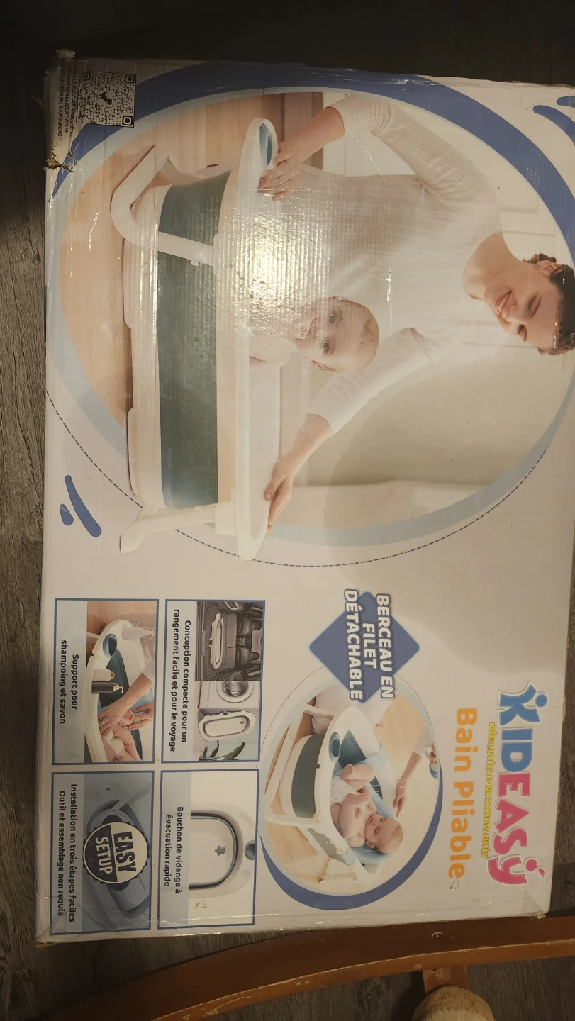 Foldable Baby Bathtub with Detachable Net Cradle