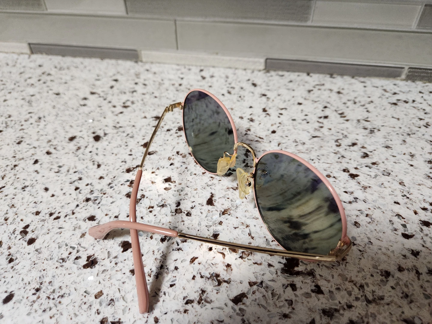 Round Pink Sunglasses