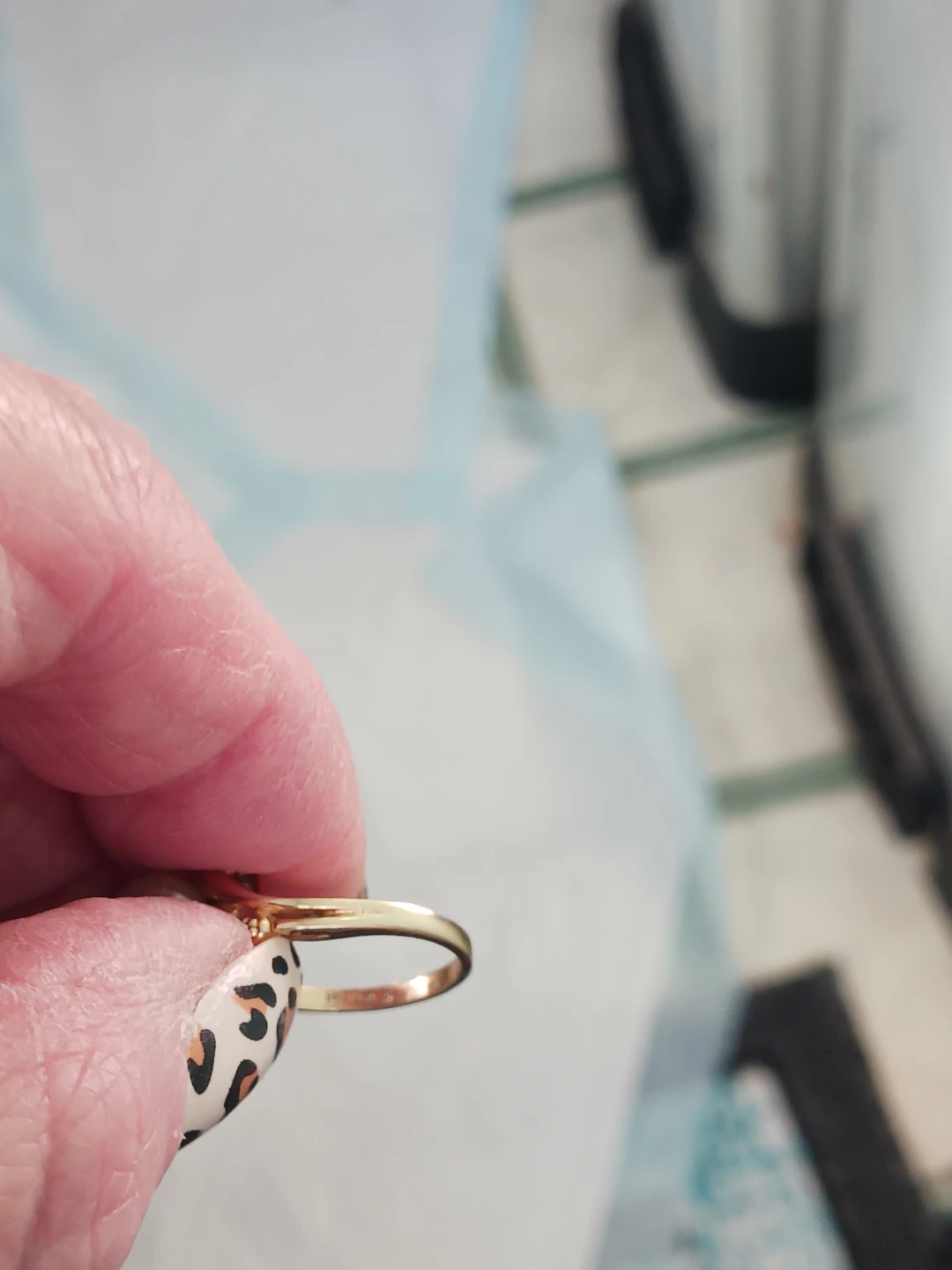 Vintage 1982 14K Gold Hawaiian Blue Pearl Ring - photo 4