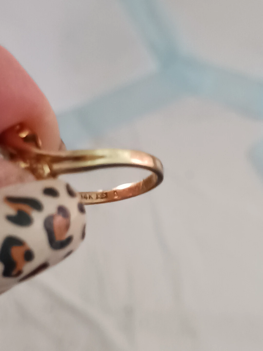 Vintage 1982 14K Gold Hawaiian Blue Pearl Ring - photo 5