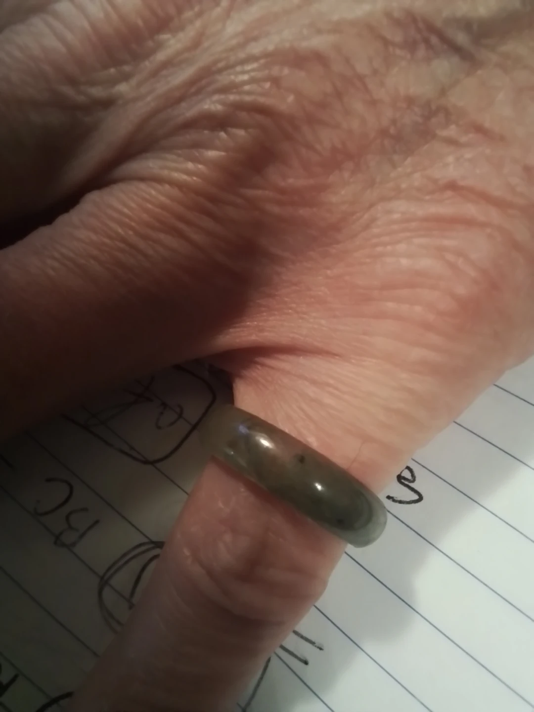 Beautiful Translucent Natural Jadeite Jade Band Ring