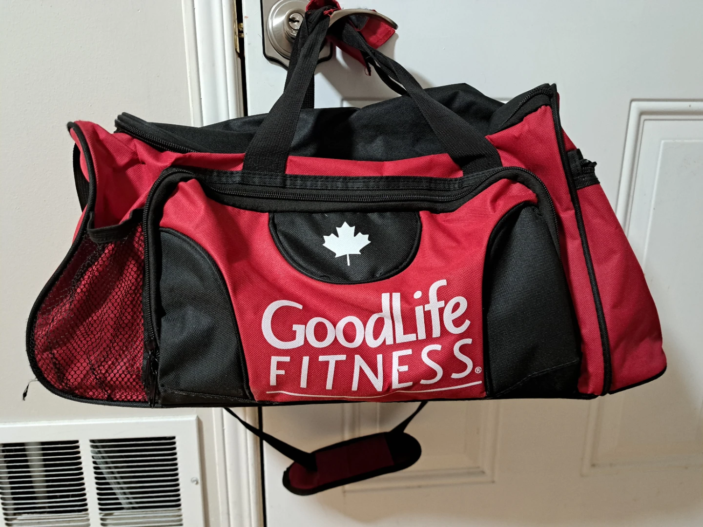 GoodLife FITNESS Red Duffle Bag