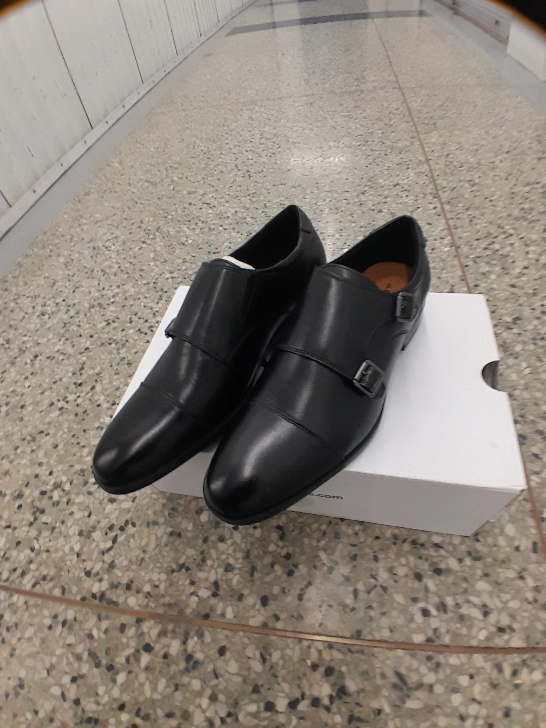 Aldo Black Double Monk Strap Shoes Men's Size 8