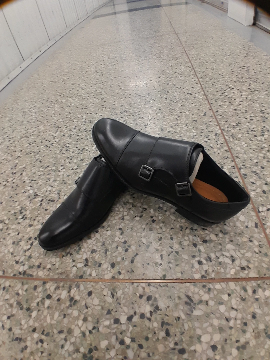 Aldo Black Double Monk Strap Shoes Men's Size 8 - photo 3