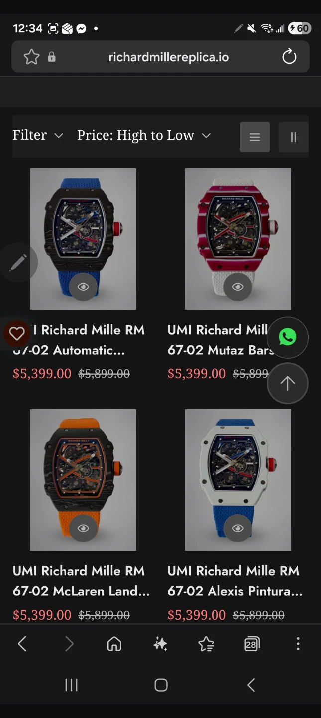 Richard Mille Skeleton Watch - White & Blue - photo 3