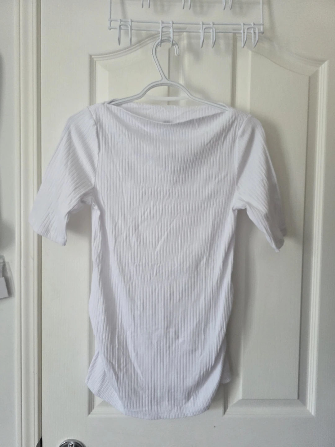 Old Navy Maternity Ribbed Top - White, Size S