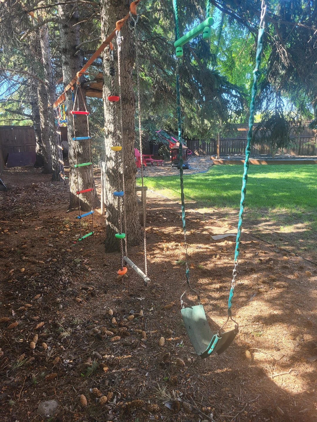Backyard Playset Climbing Rope & Swing Set