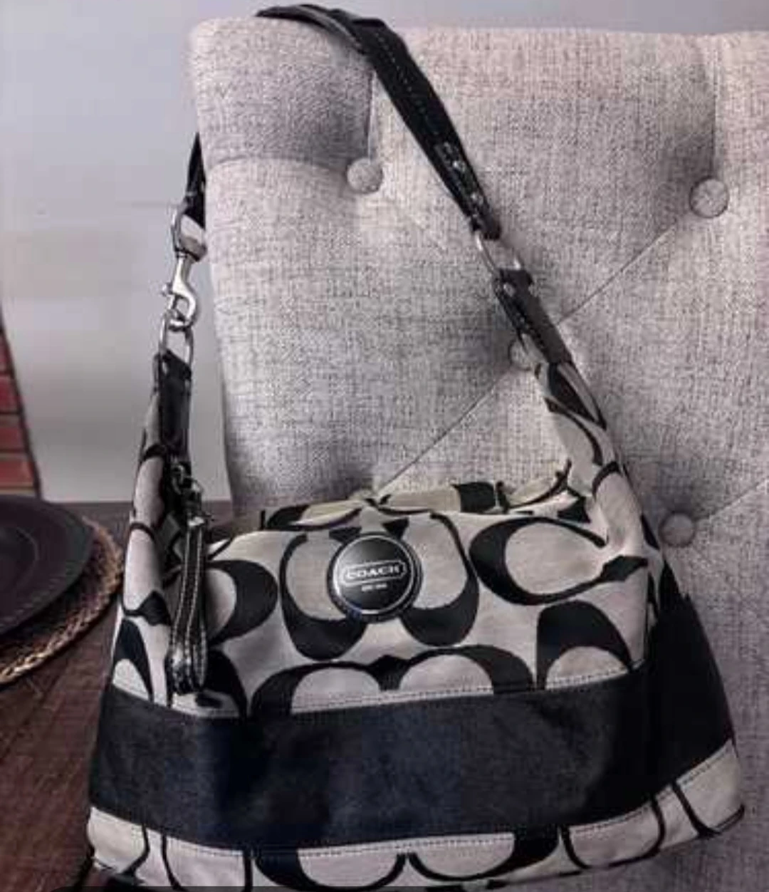 Coach Monogram Shoulder Bag