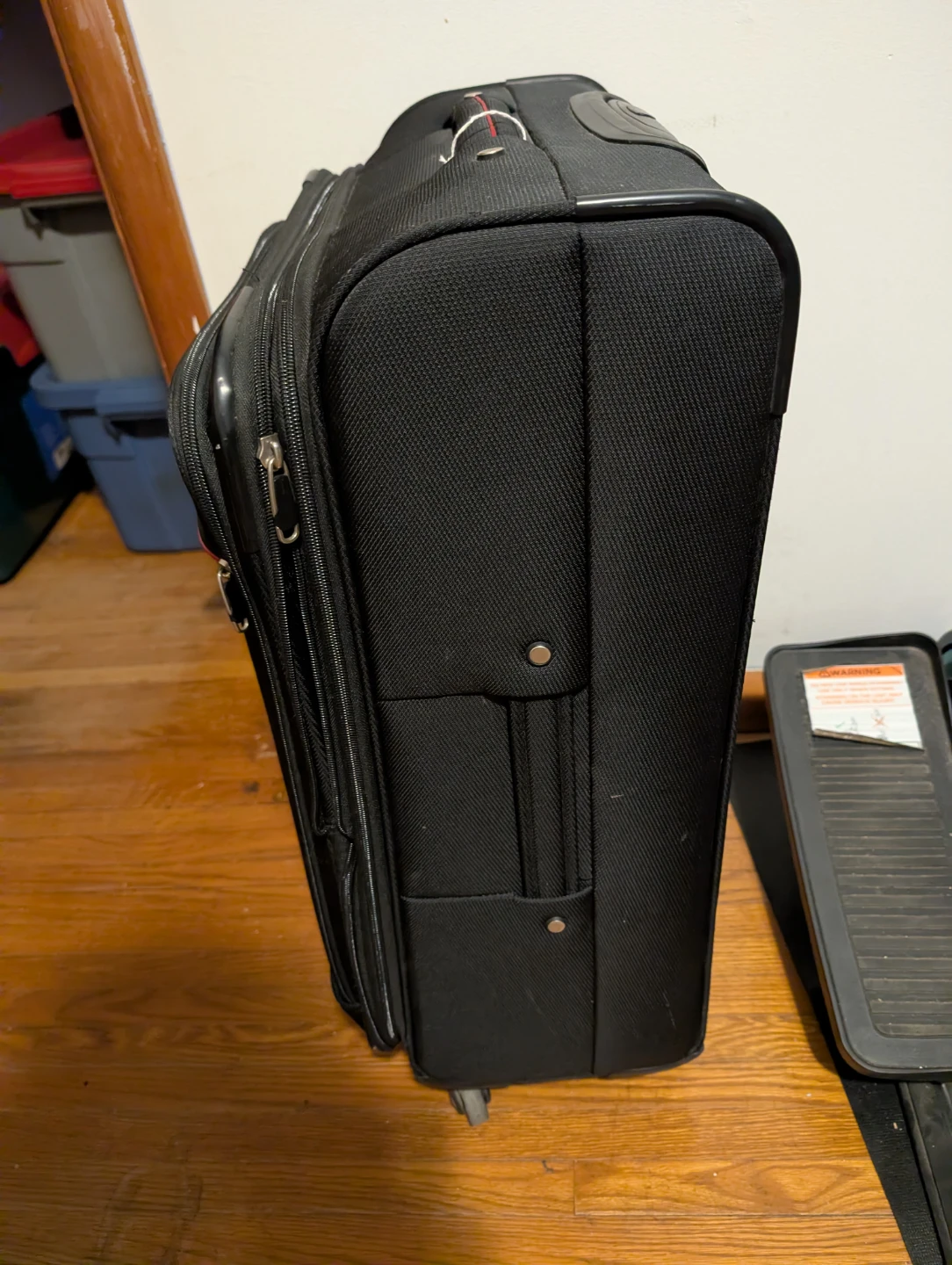 Black Rolling Suitcase with Red Trim brand new - photo 5