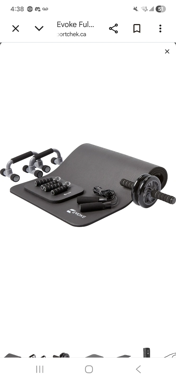 Evoke Fitness 5-Piece Home Workout Set