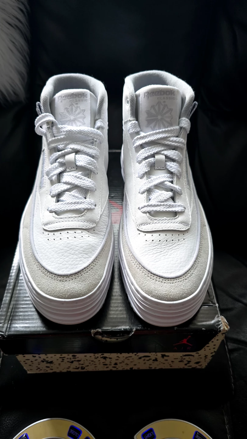 Brand new Reebok All White Leather women shoes sale - photo 3