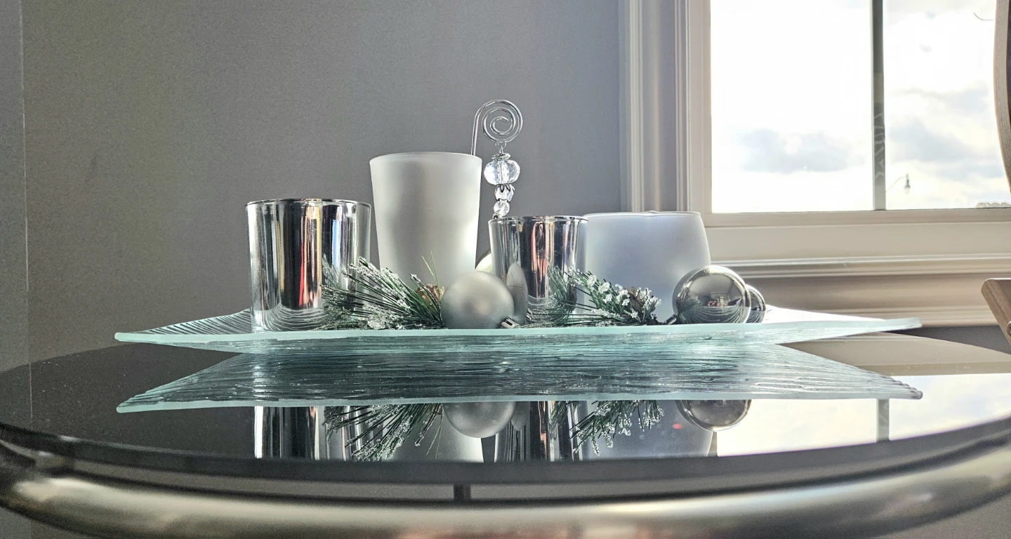 Christmas Votive Display