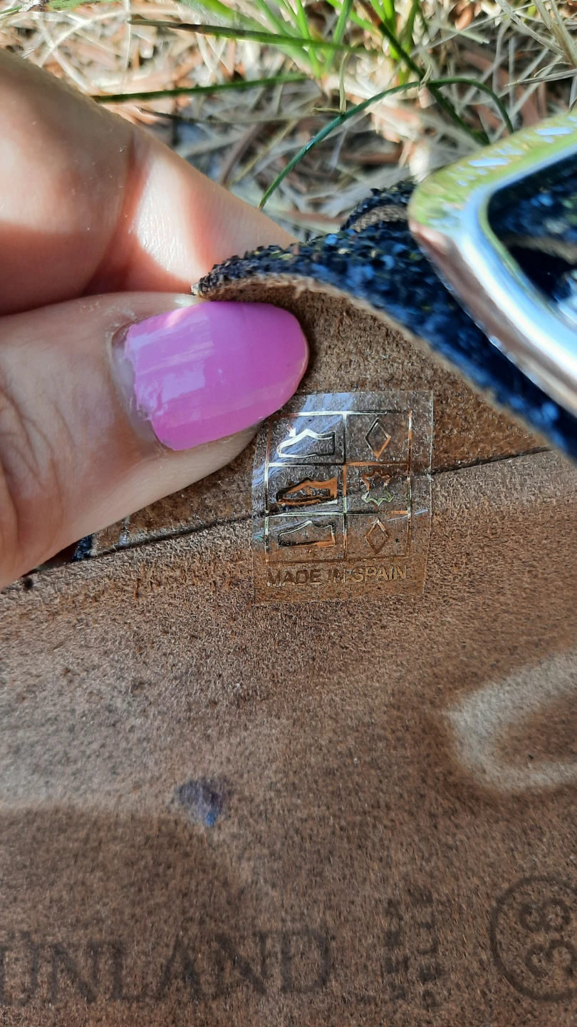 Grunland Black Sparkle Thong Sandals - photo 3