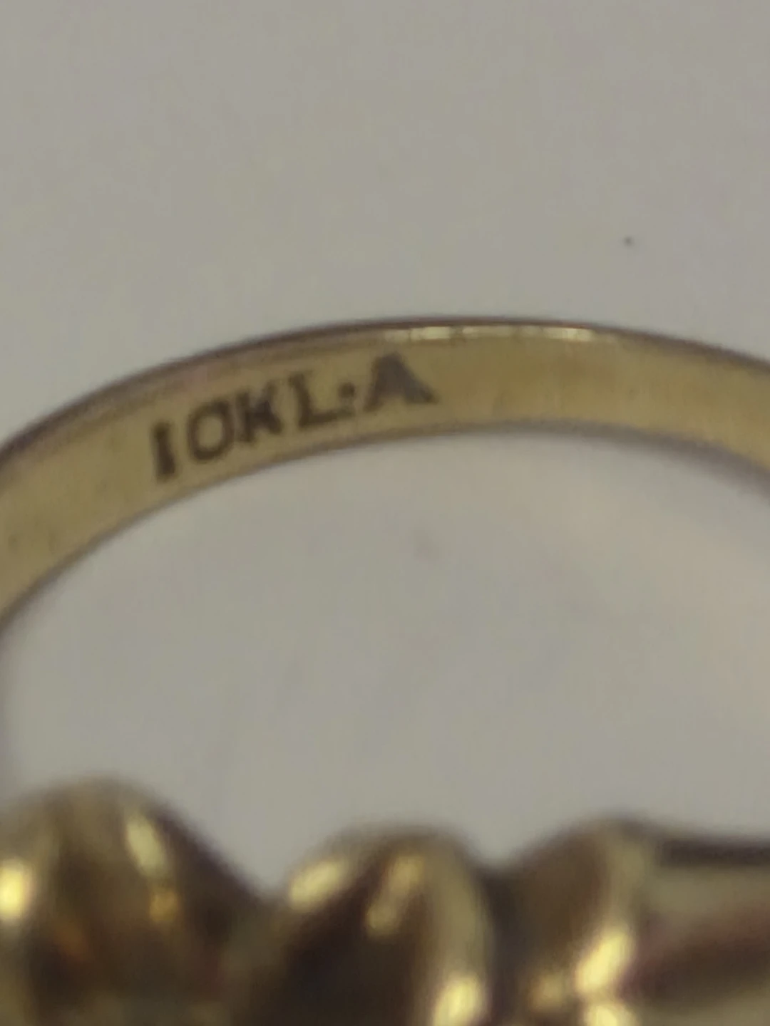 10k flower Ring With Pearl - photo 5