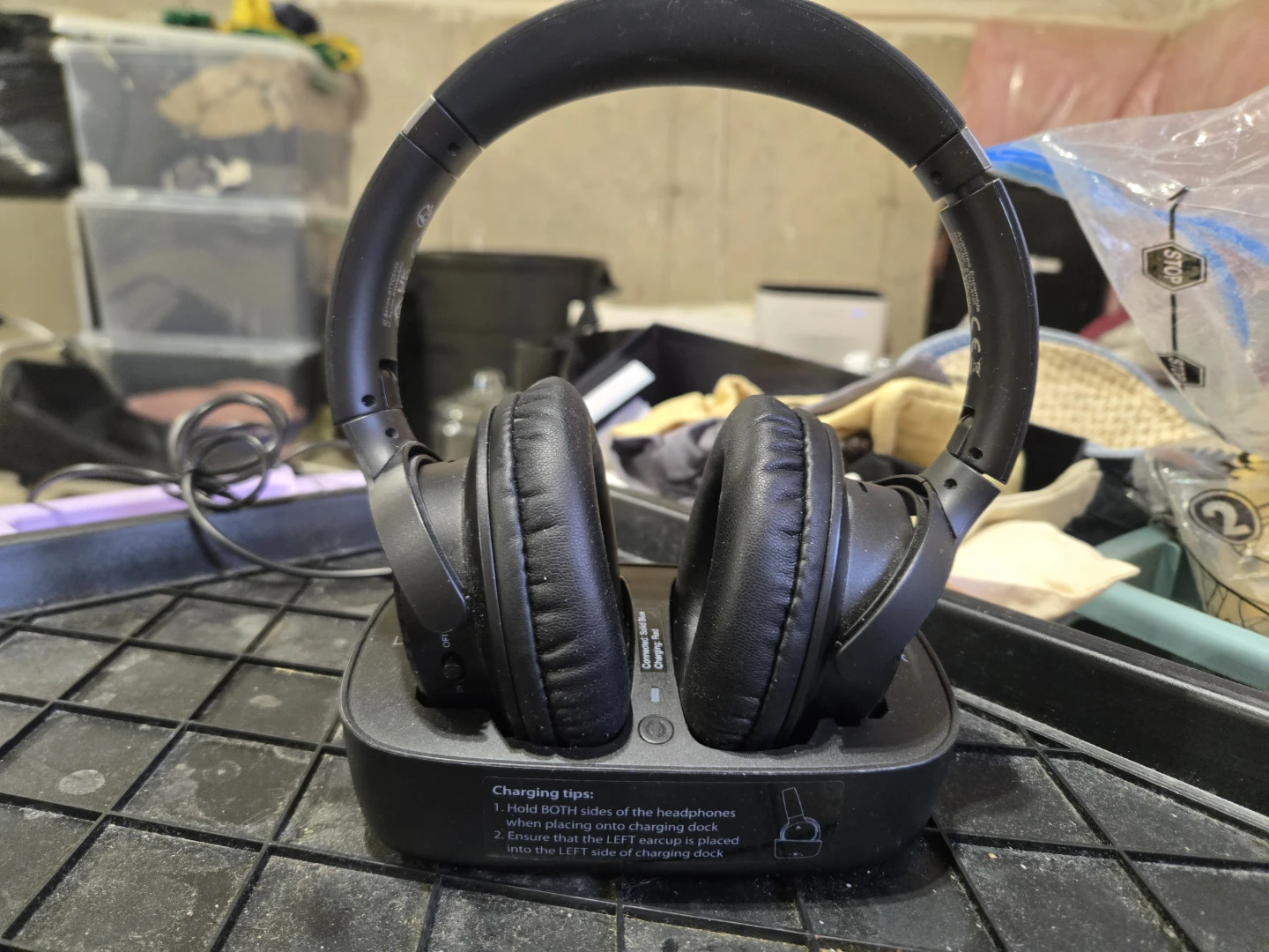 Wireless Headphones with Charging Dock
