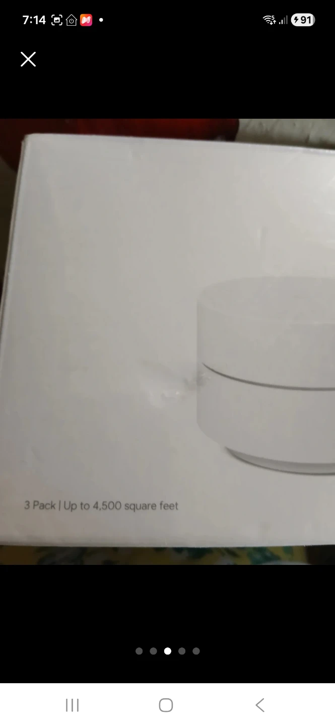 New never used  Google Whole Home Mesh Wi-Fi System (set of 3) - photo 3