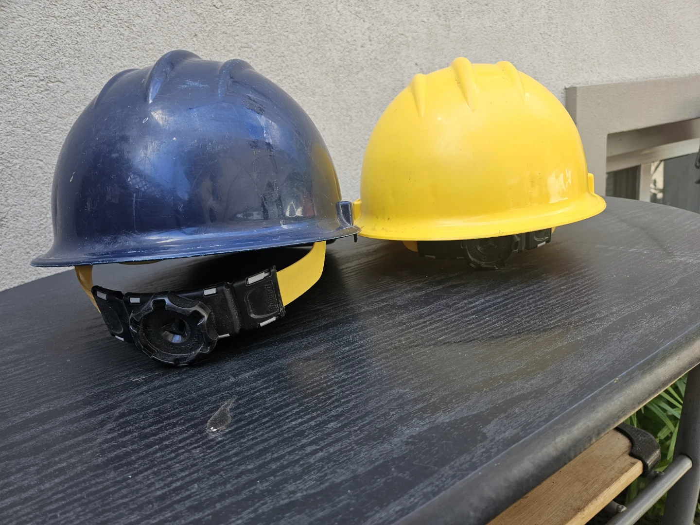 Two Hard Hats - Blue and Yellow adjustable - photo 2