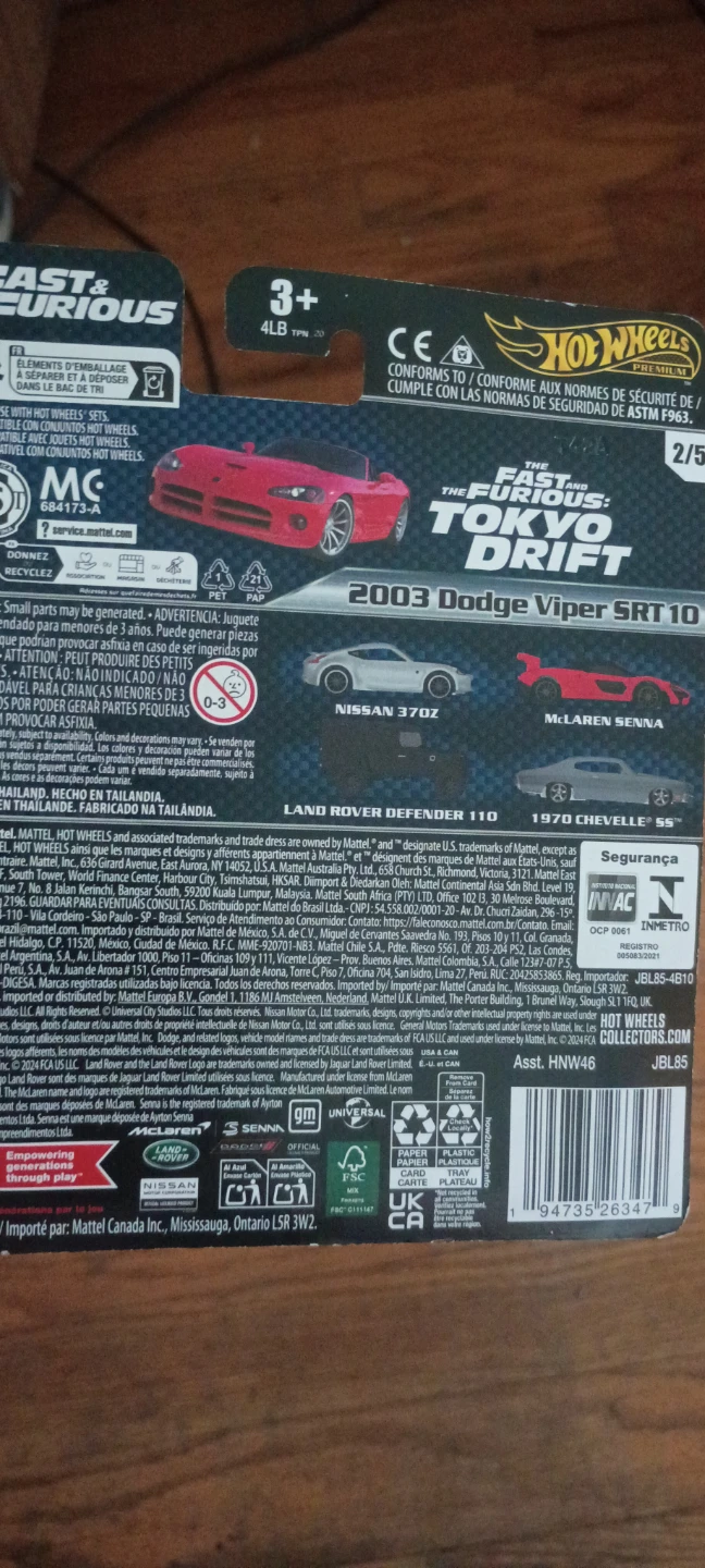 Hot Wheels Fast & Furious 2003 Dodge Viper SRT-10 - photo 2