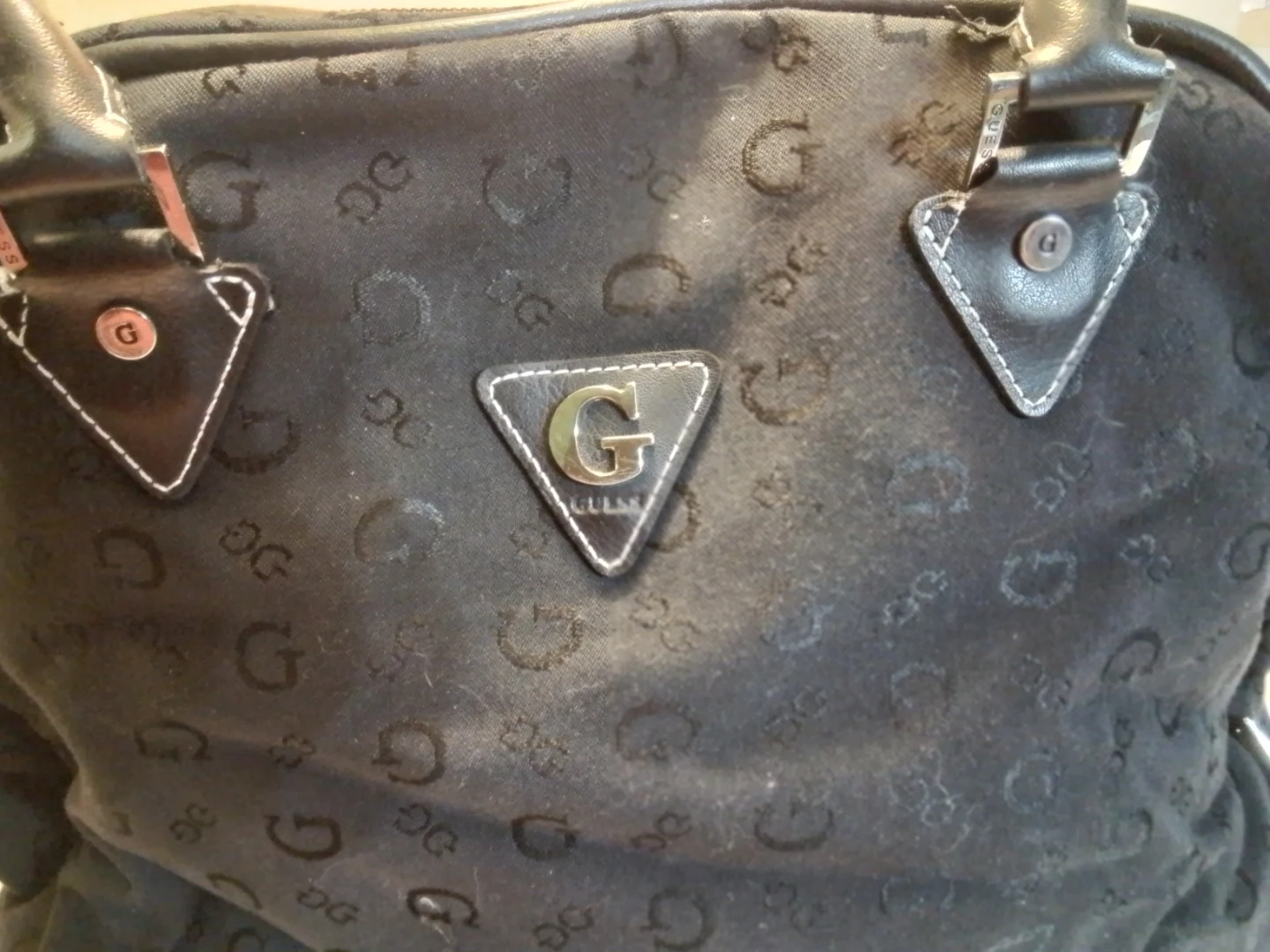Guess Monogram Duffle Bag - Black - photo 2