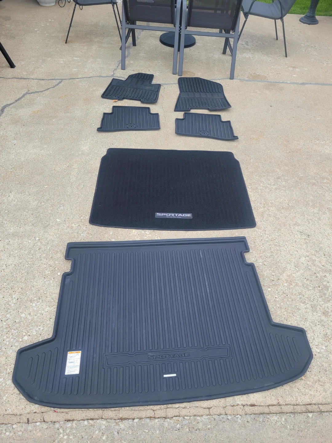 Kia Sportage All Weather Floor Mats Cargo Liner Set