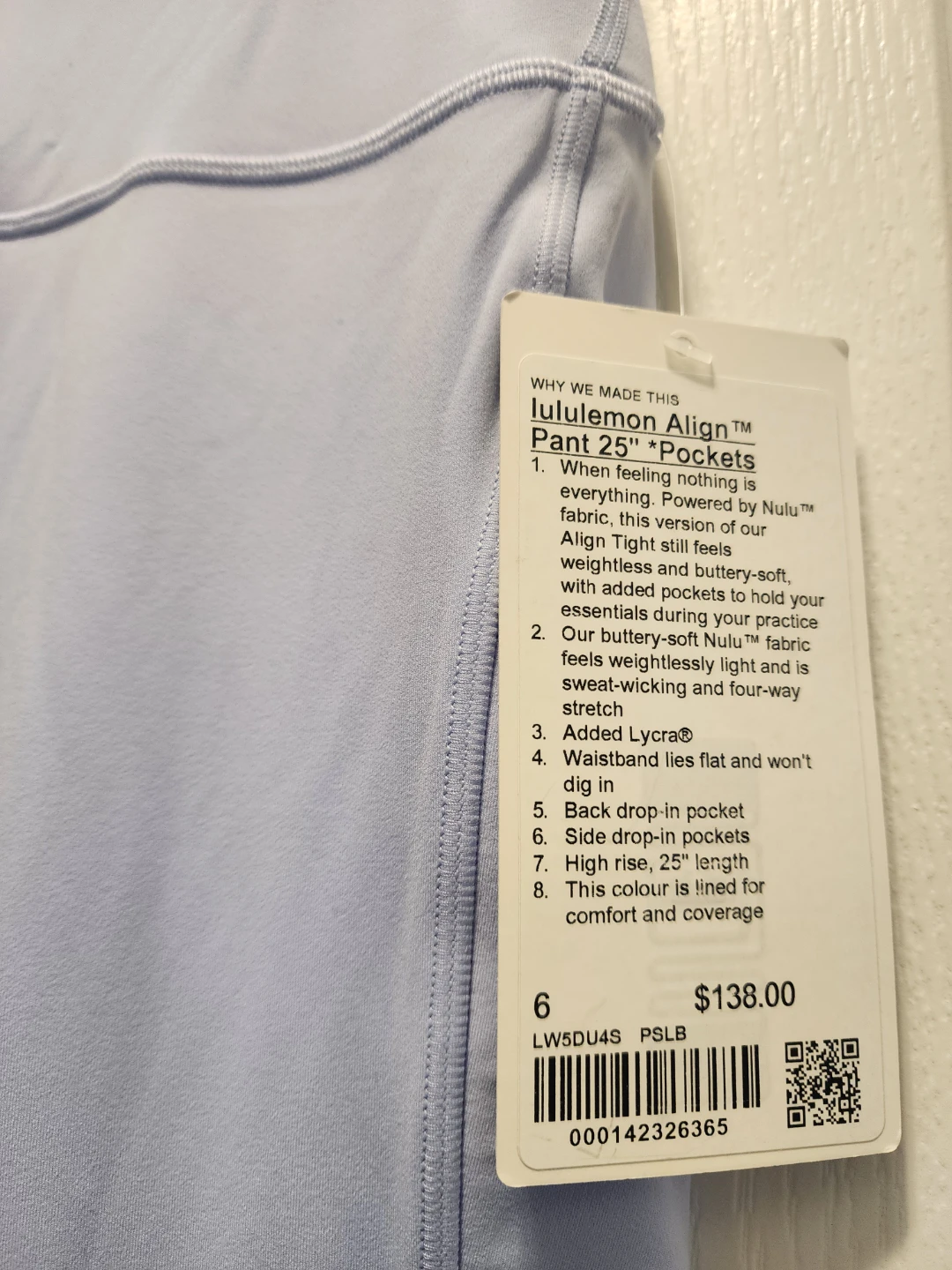 Lululemon Align Pant 25" - Light Purple Size 6 - photo 2