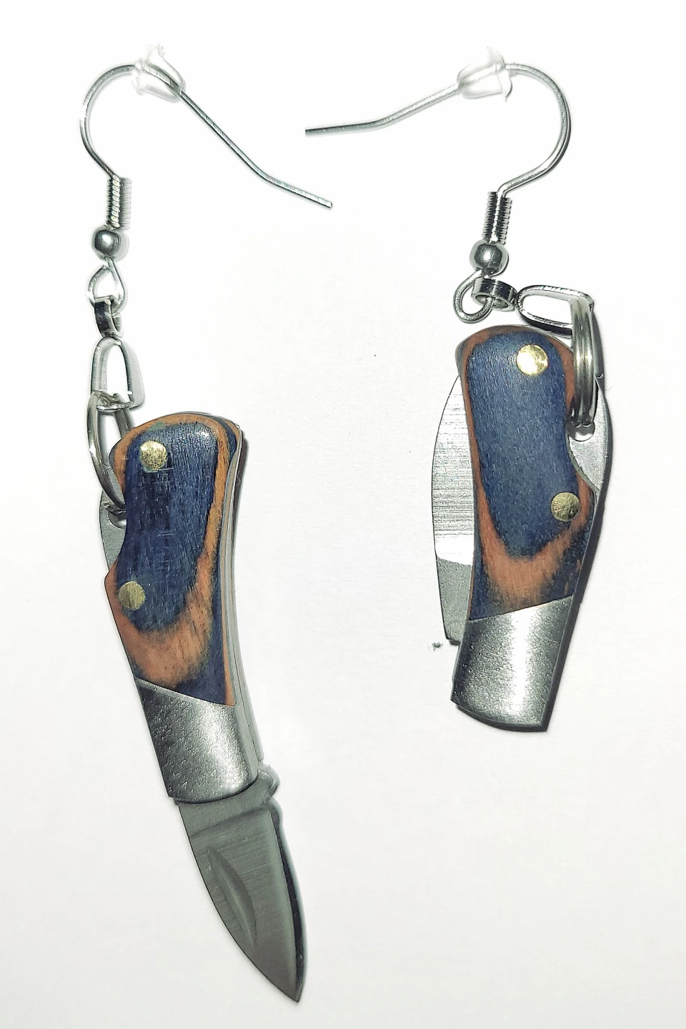 Miniature Folding Knife Earrings - 3 Different Colors Available - photo 5