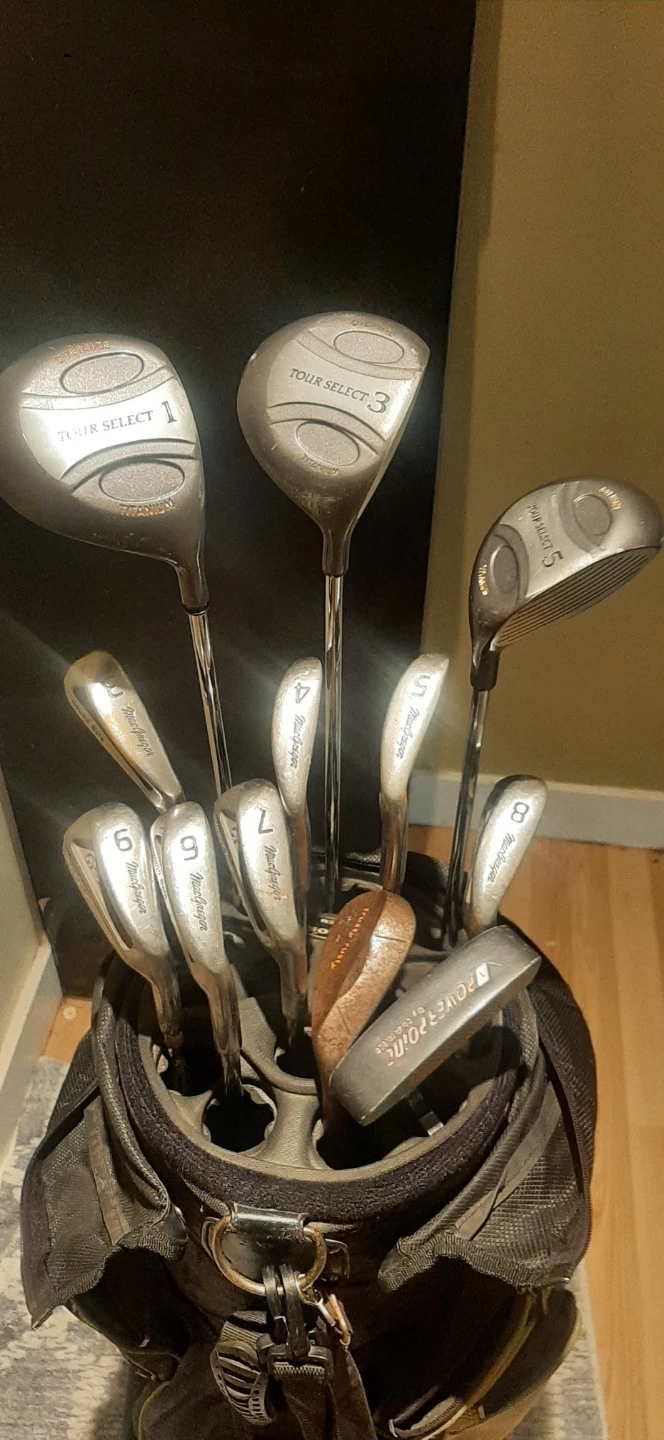 Complete Set Of MacGregor Mens Right Handed Golf Clubs With Bag - photo 2