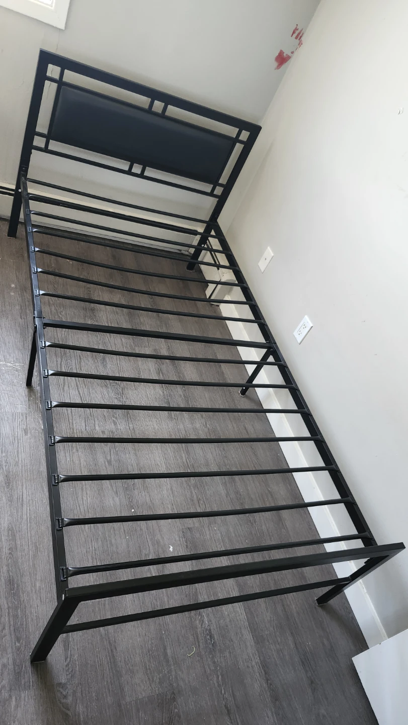 Twin Metal Platform Bed Frame with Headboard