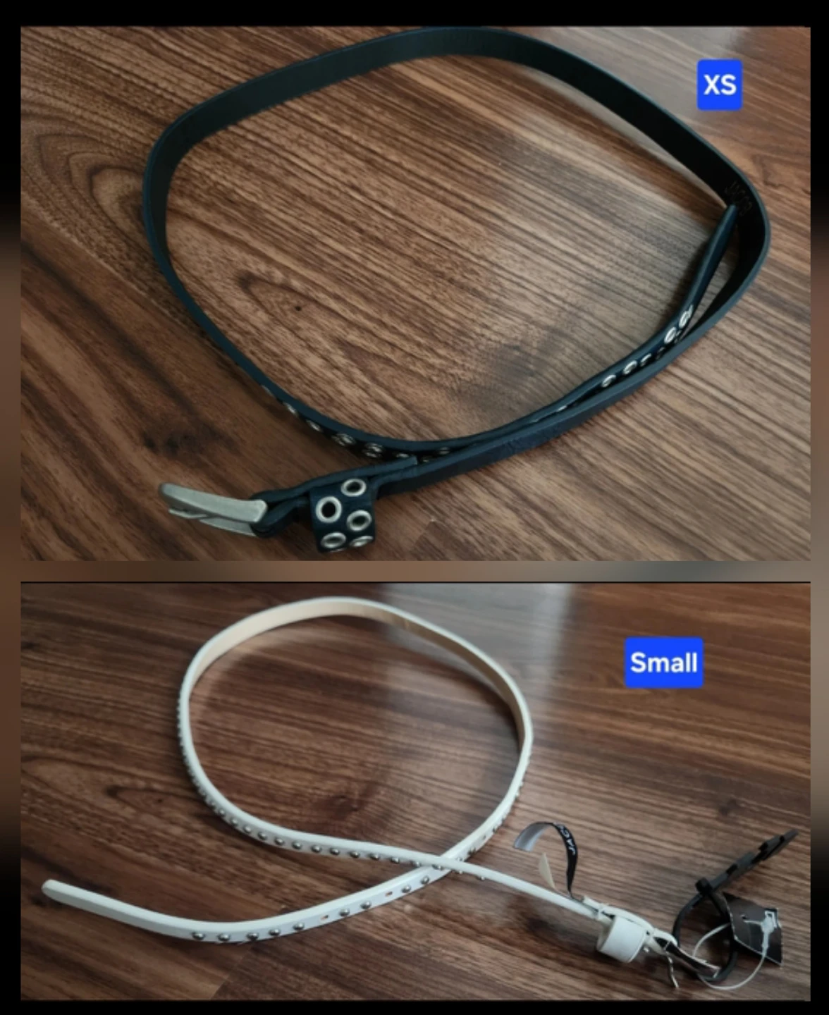 ⚽️ Assorted Belts (4): Brown, White, Black - photo 2