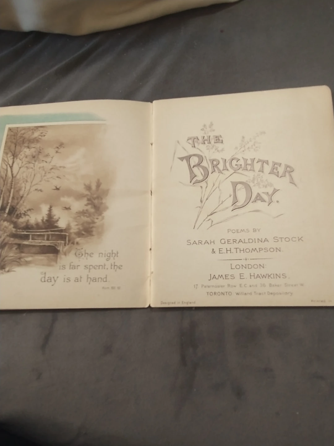 Circa 1900s The Brighter Day Poetry Book - photo 3