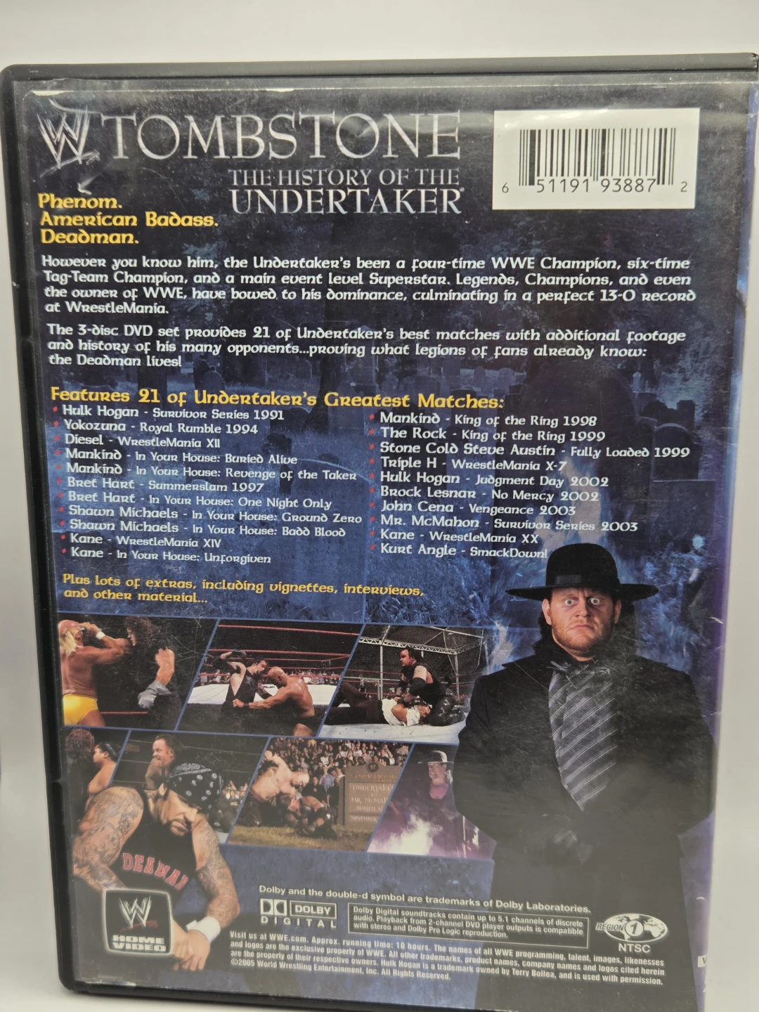WWE Tombstone: History of The Undertaker 3-Disc DVD Set - photo 5