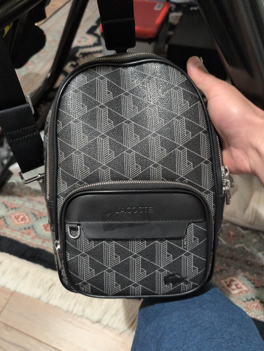 Lacoste Monogram Sling Bag